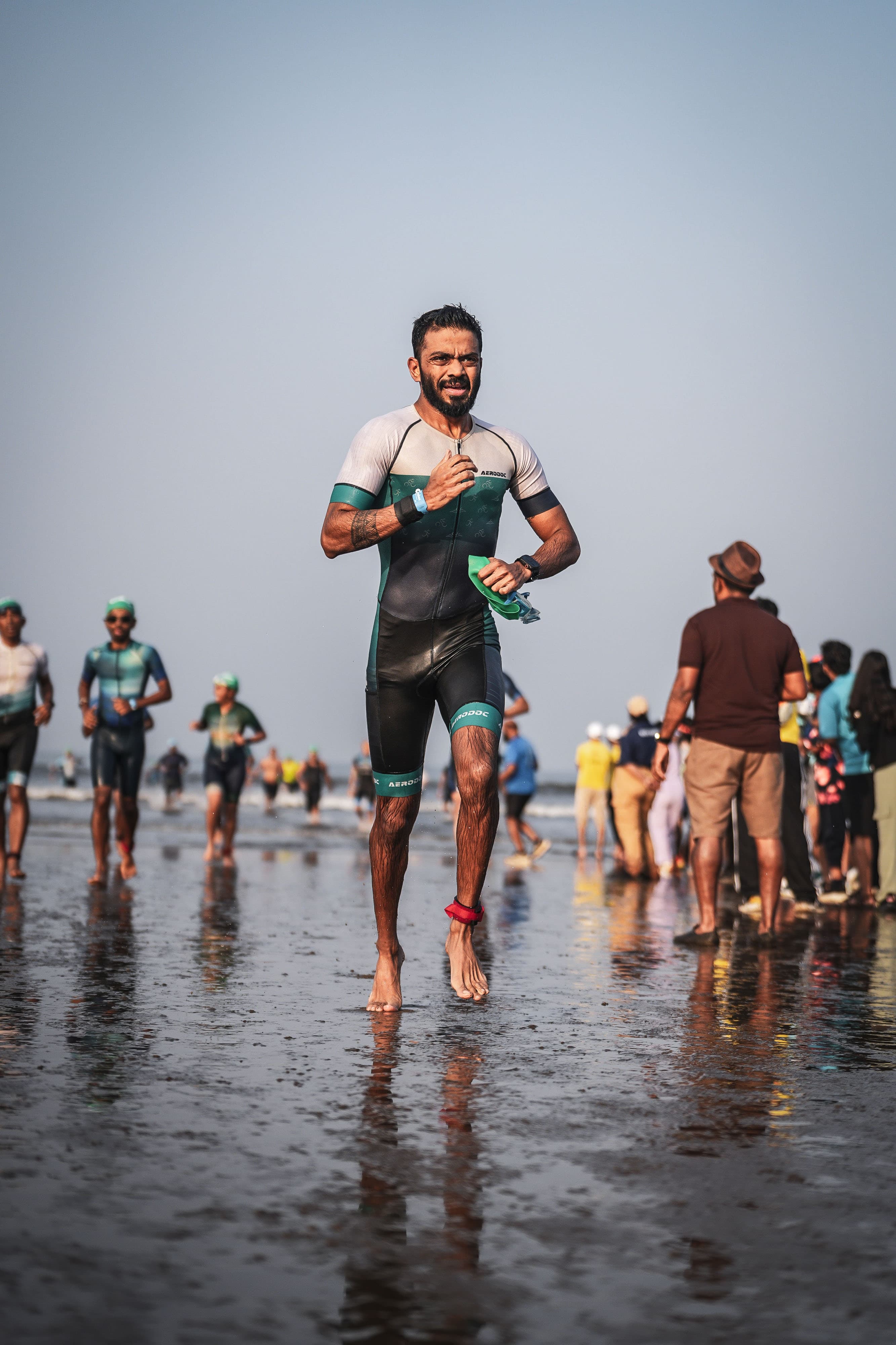Sahil Haria during an Ironman 70.3 race
